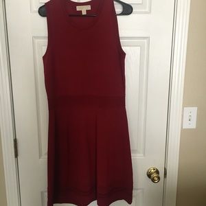 Micheal Kors Textured Red Dress